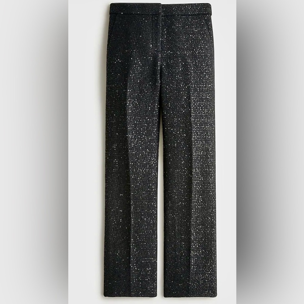 NWT J.Crew collection Kate straight-leg pant in sequin tweed size 4